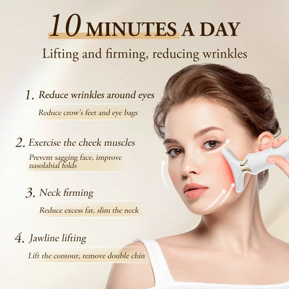 ANLAN 24K Gold Neck & Face Lifting Device — 5-Color LED