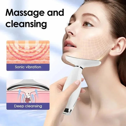 7-Color LED Photon Neck & Face Lifting Massager