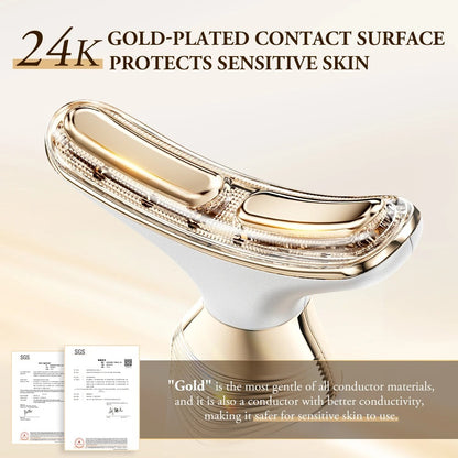 ANLAN 24K Gold Neck & Face Lifting Device — 5-Color LED