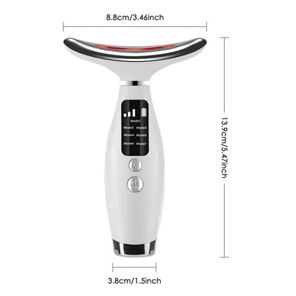 7-Color LED Photon Neck & Face Lifting Massager