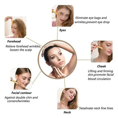 24K Gold Vibrating Face Lift Roller