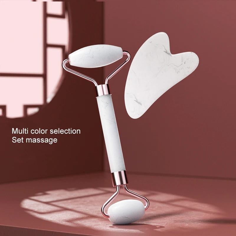 Gua Sha & Jade Roller Set