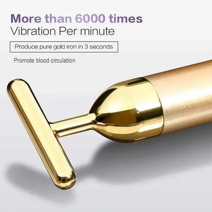 24K Gold Vibrating Face Lift Roller
