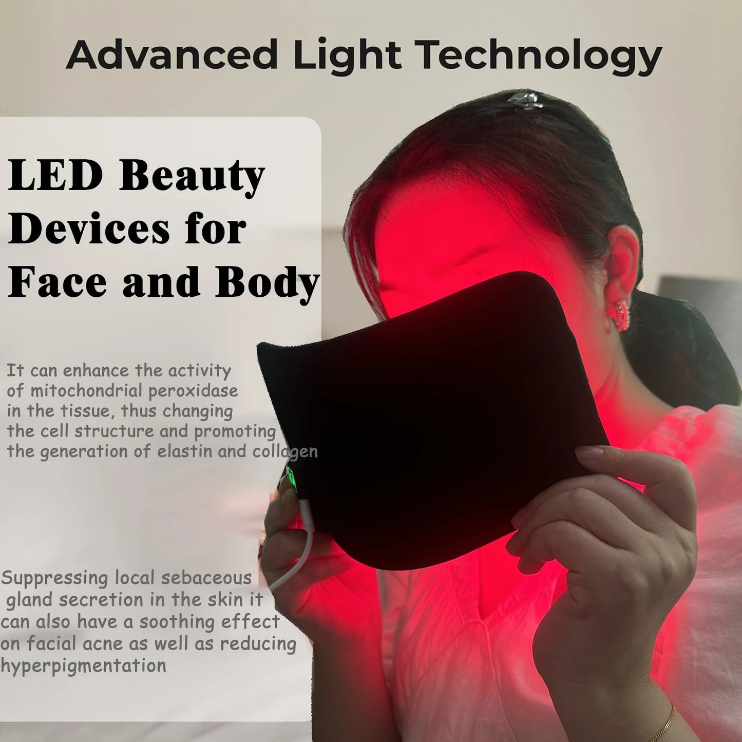 Red & Infrared Light Therapy Pad — 660nm & 850nm