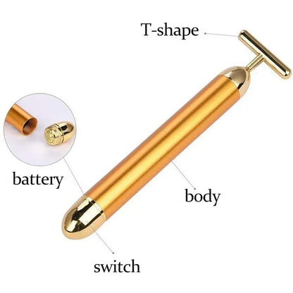 24K Gold Vibrating Face Lift Roller