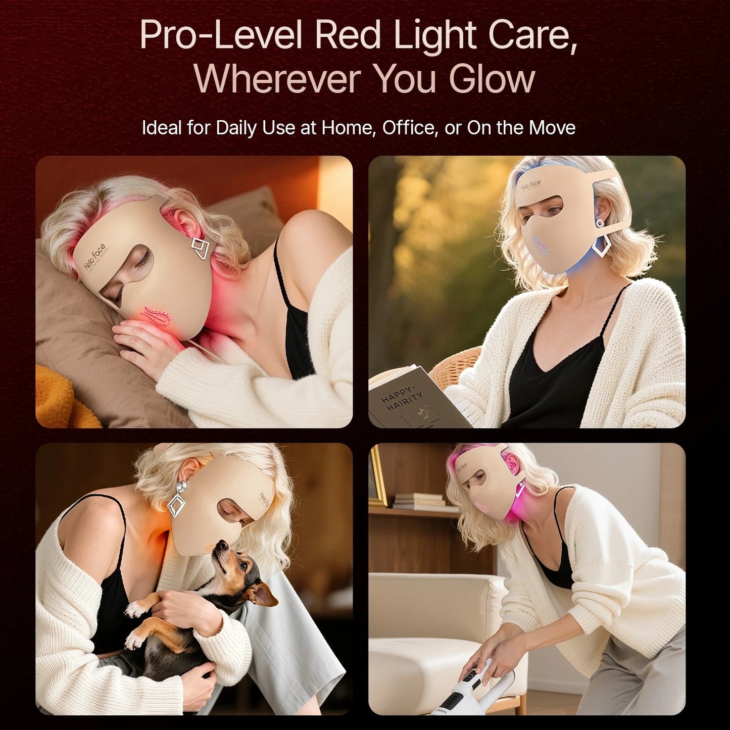 Hello Face M300 4D LED Light Therapy Mask — 311 LEDs